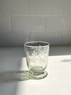 
                  
                    Phyllis Hand-etched Footed Glass
                  
                