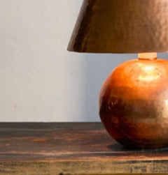 
                  
                    Found Copper Hammered Lamp
                  
                