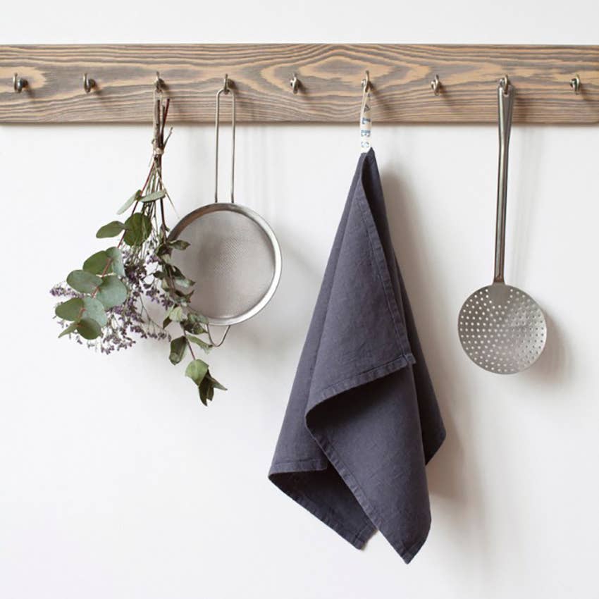 Linen Kitchen Towel | Dark Grey