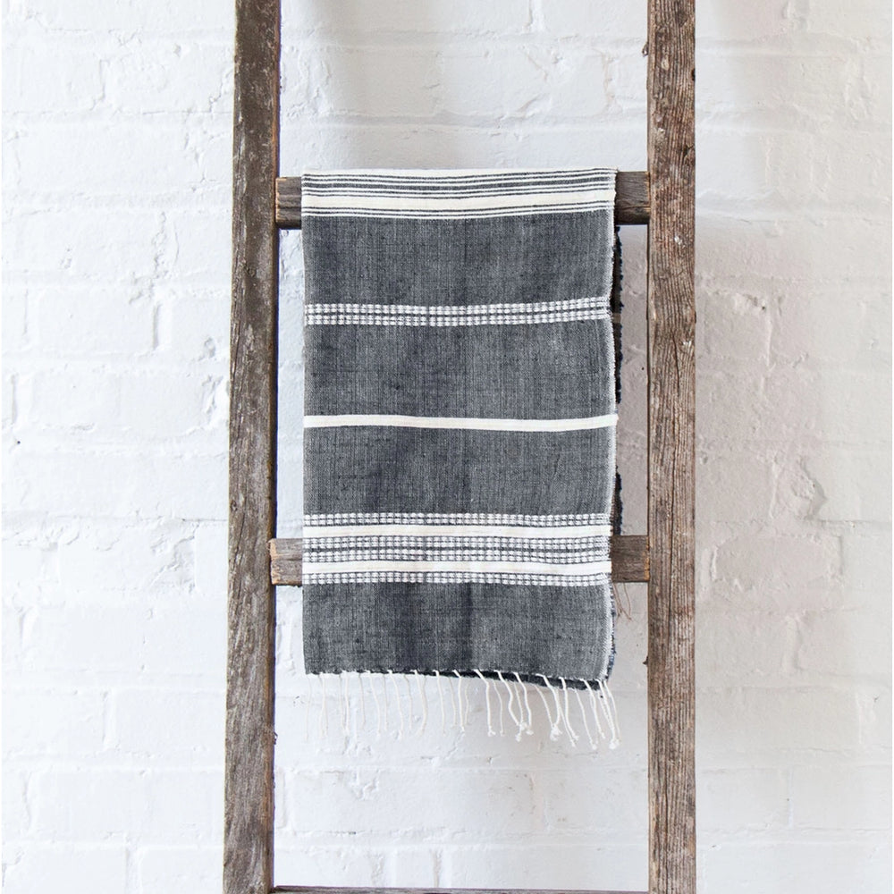 
                  
                    Aden Hand Towel | Gray with Natural
                  
                