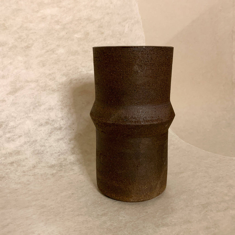 
                  
                    Spencer Vase: Dark Brown
                  
                