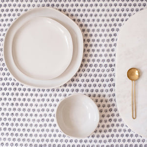 
                  
                    Uma Olive Navy Tablecloth
                  
                